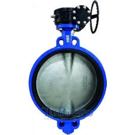 Válvula mariposa GAER tipo wafer, FD de 1 1/2" a 24" mando reductor PN-16