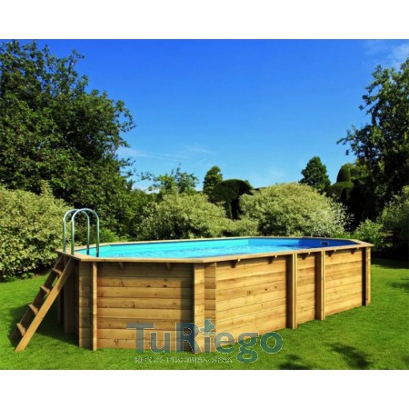 Piscina WEVA OCTO+ 640 de 590x350x146 cm.