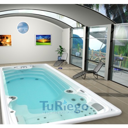 Swimspa mediterranea - Código 41903, Estructura metálica instalado