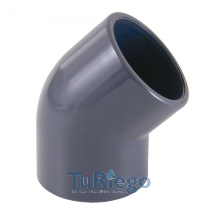 Codo de 45º de PVC