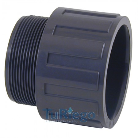 Terminal rosca macho y encolar de PVC