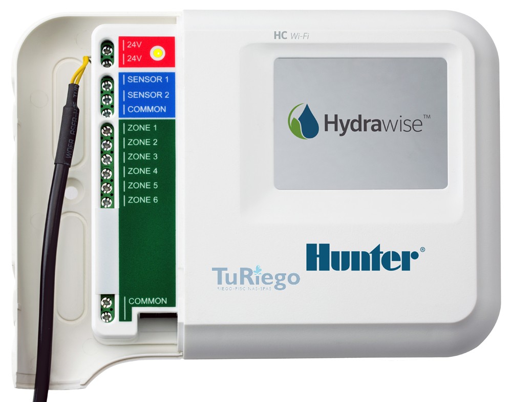 Programador Residencial Hunter HC de 6 a 36 estaciones, controlado por WIFI