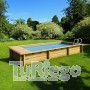 Piscina de madera URBAN XL de 6,50x3,50x,1,33 m. elevada