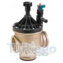 Electroválvula Rain Bird serie BPE de 3”H, 24VAC, r/caudal,bronce, depurador. Linea-ángulo 