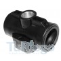 Té Hembra-hembra para tubo PE-AD Ø 50 mm y salida 1" de plástico técnico.