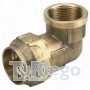 Codo 90º rosca hembra latón PE  PN-25
