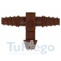 Conector en T 5 x 3 mm. R-C-R bocas roscada - xónica - roscada