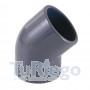 Codo de 45º de PVC